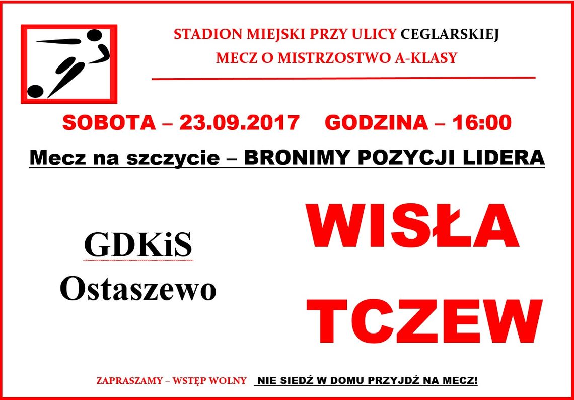 Mecz na szczycie Seria A - WISŁA TCZEW vs. Mady Ostaszewo
