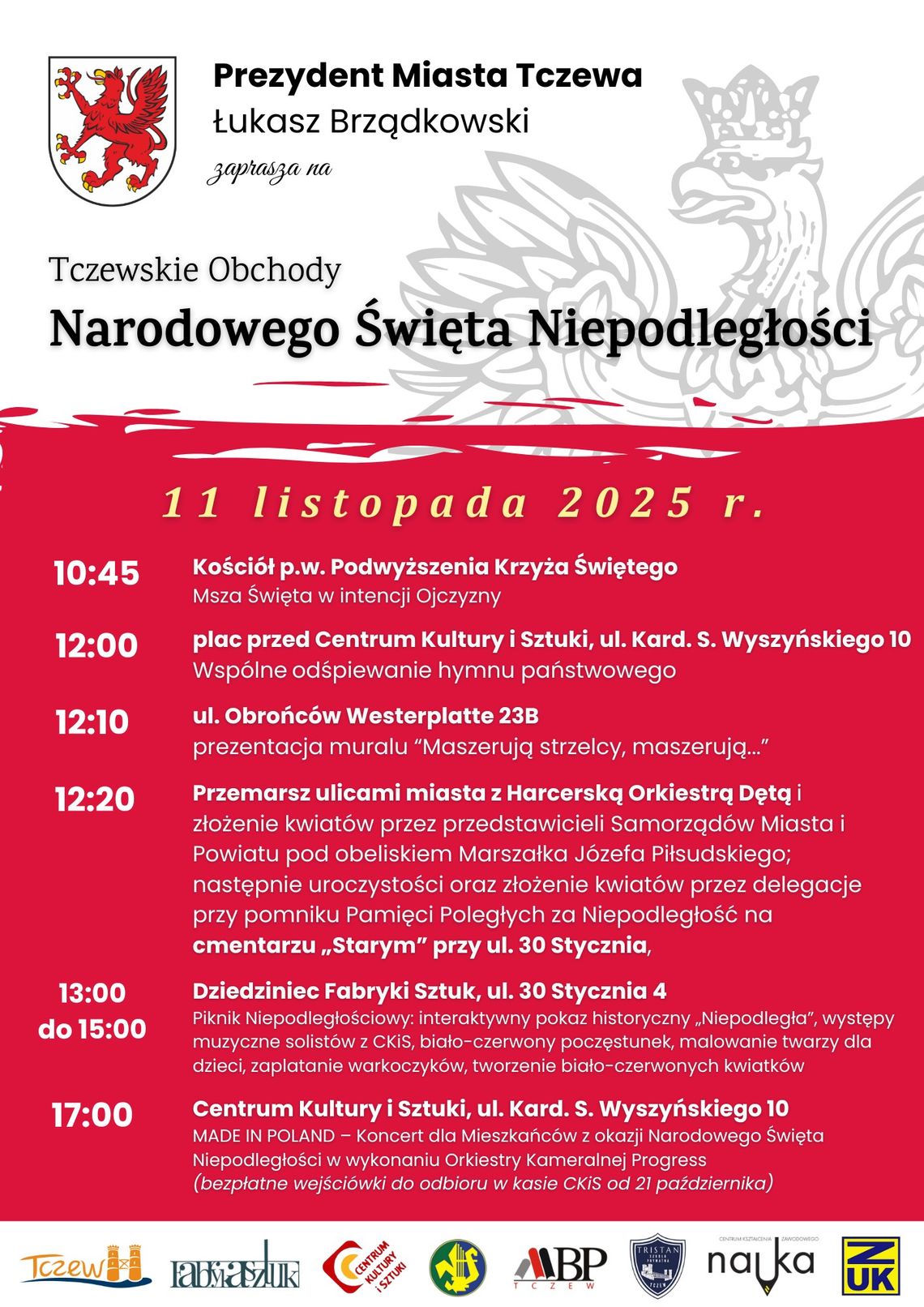 Miejskie obchody Narodowego Święta Niepodległości Miejskie obchody Narodowego Święta Niepodległości