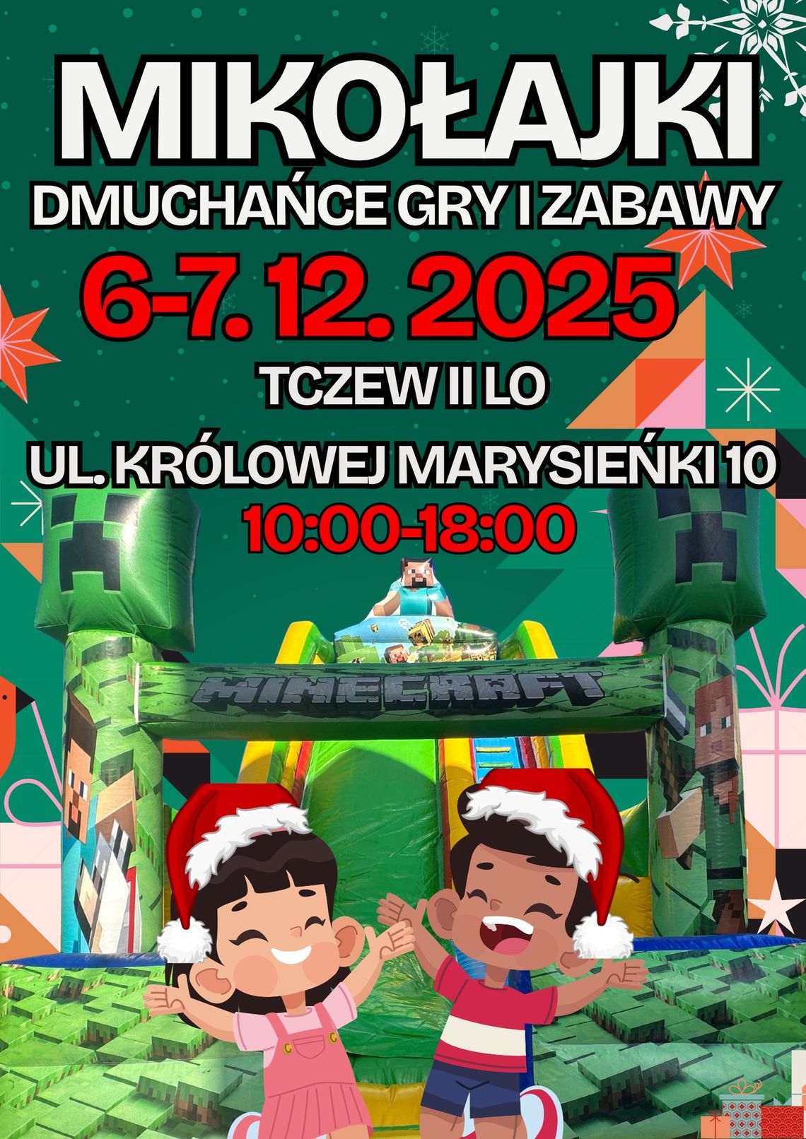 Mikołajkowy festyn dmuchańców