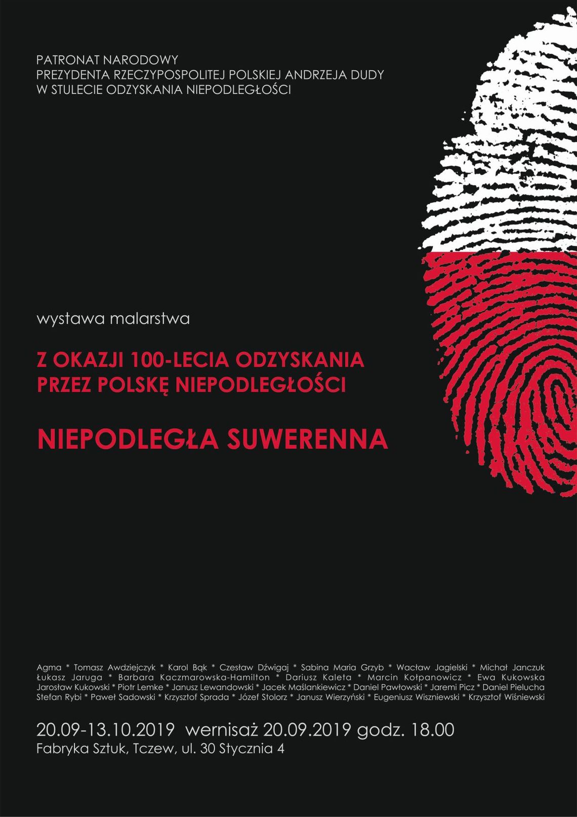 "Niepodległa Suwerenna" - wystawa malarstwa z okazji 100-lecia odzyskania przez Polskę niepodległości