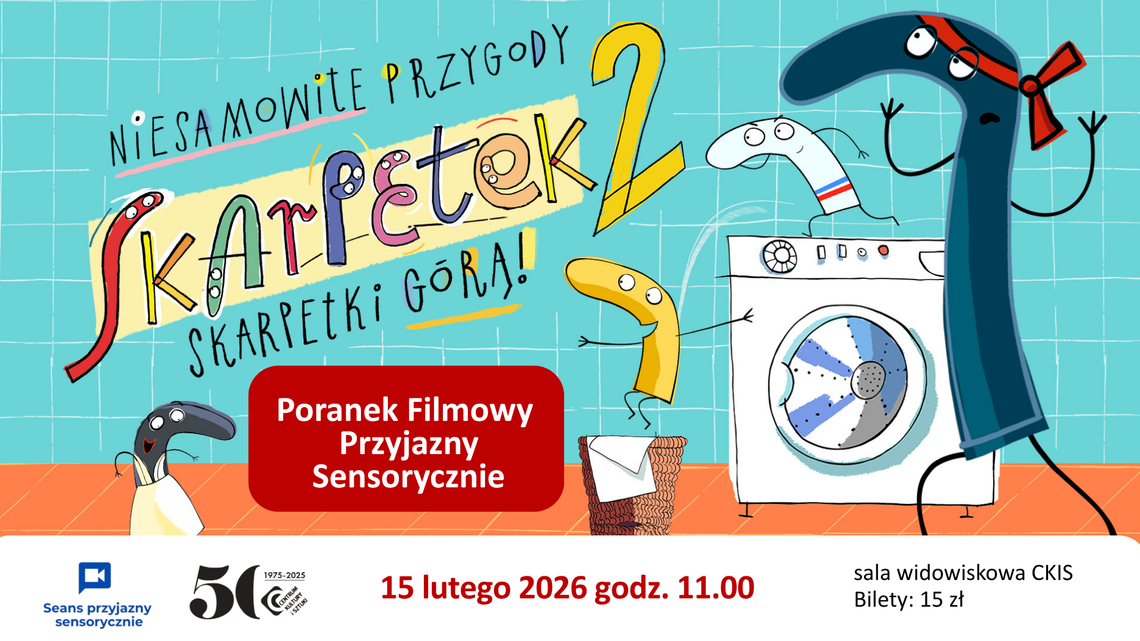 Niesamowite przygody skarpetek 2. Skarpetki górą! – Poranek Filmowy Przyjazny Sensorycznie