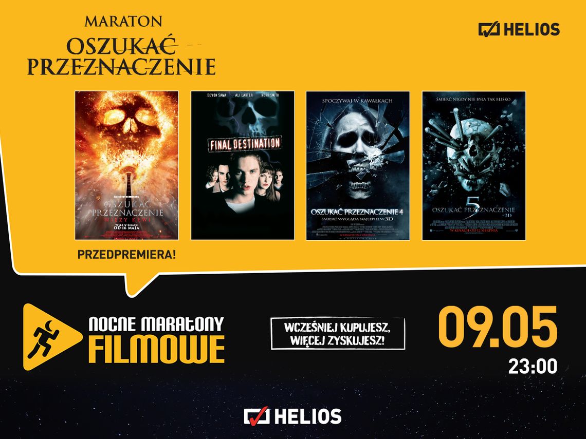 Nocny Maraton "Oszukać przeznaczenie" Nocny Maraton "Oszukać przeznaczenie"