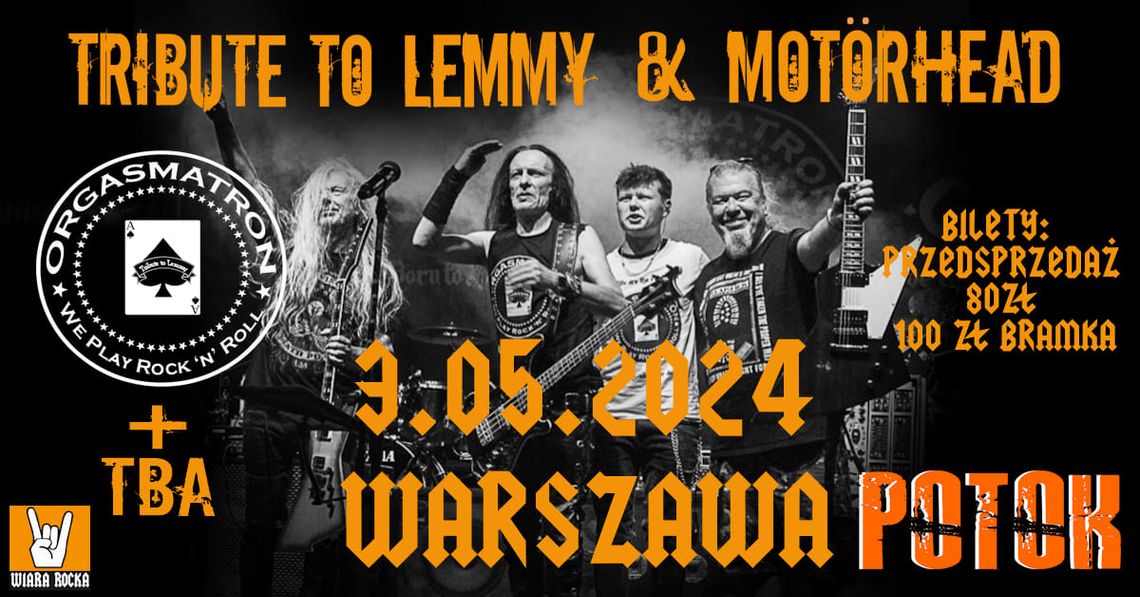 ORGASMATRON - Tribute to Lemmy & Motörhead w Warszawie