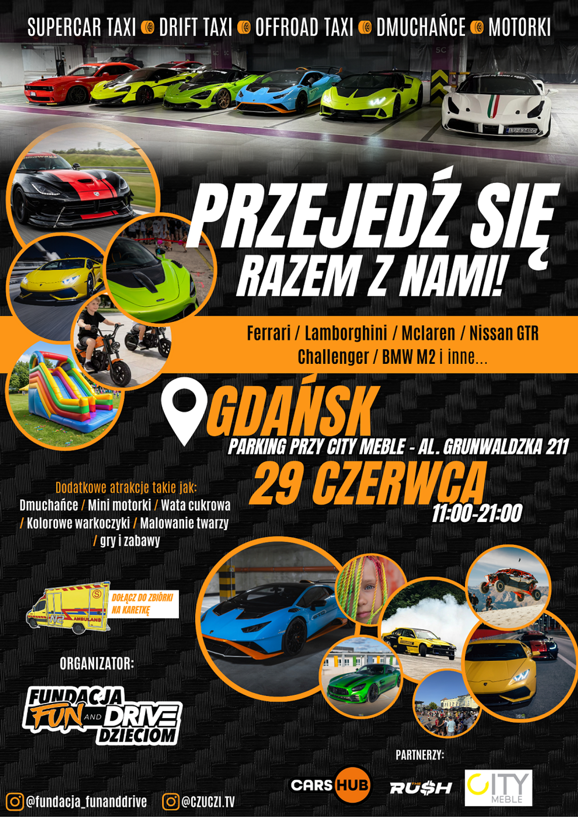 Piknik charytatywno-motoryzacyjny z Lamborghini, Ferrari, McLaren i innymi unikatowymi autami!
