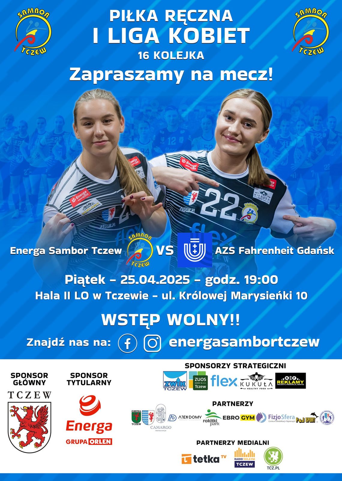 Piłka ręczna kobiet: Energa Sambor Tczew - AZS Fahrenheit Gdańsk Piłka ręczna kobiet: Energa Sambor Tczew - AZS Fahrenheit Gdańsk