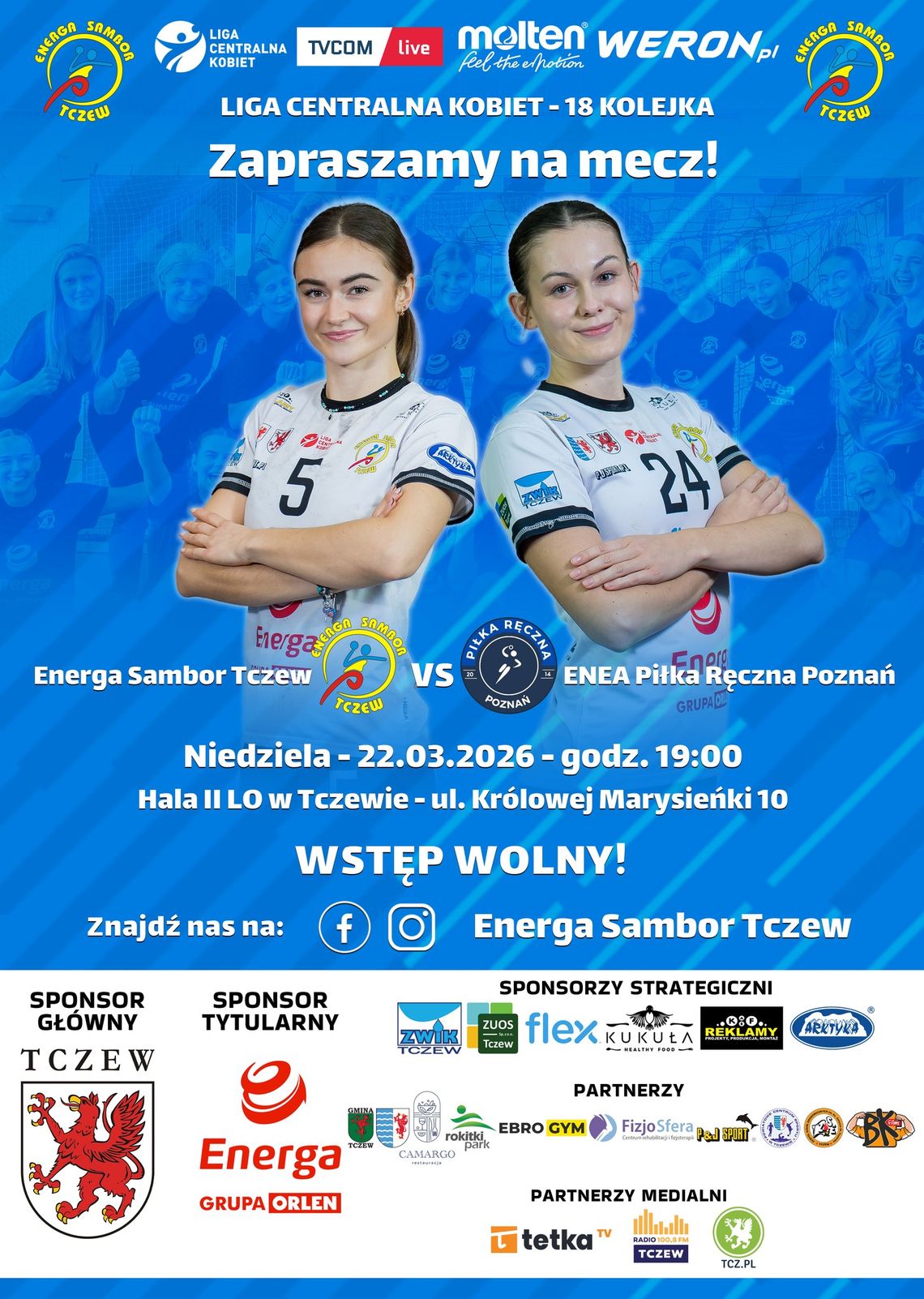 Piłka ręczna kobiet: Energa Sambor Tczew - ENEA Piłka Ręczna Poznań