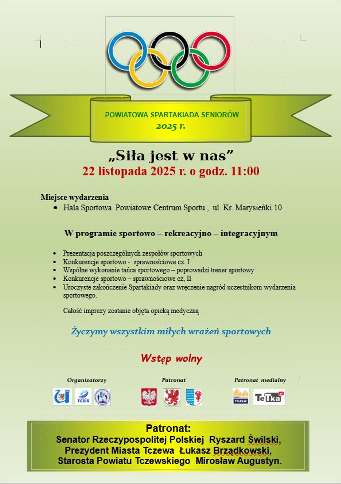 Powiatowa Spartakiada Seniorów 2025 Powiatowa Spartakiada Seniorów 2025