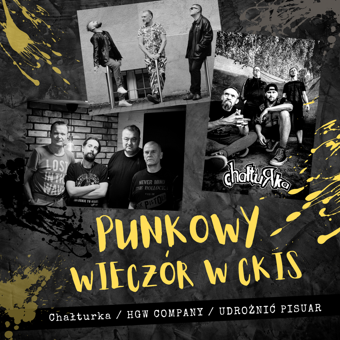 Punkowy wieczór w CKiS – Chałturka, HGW Company, Udrożnić Pisuar