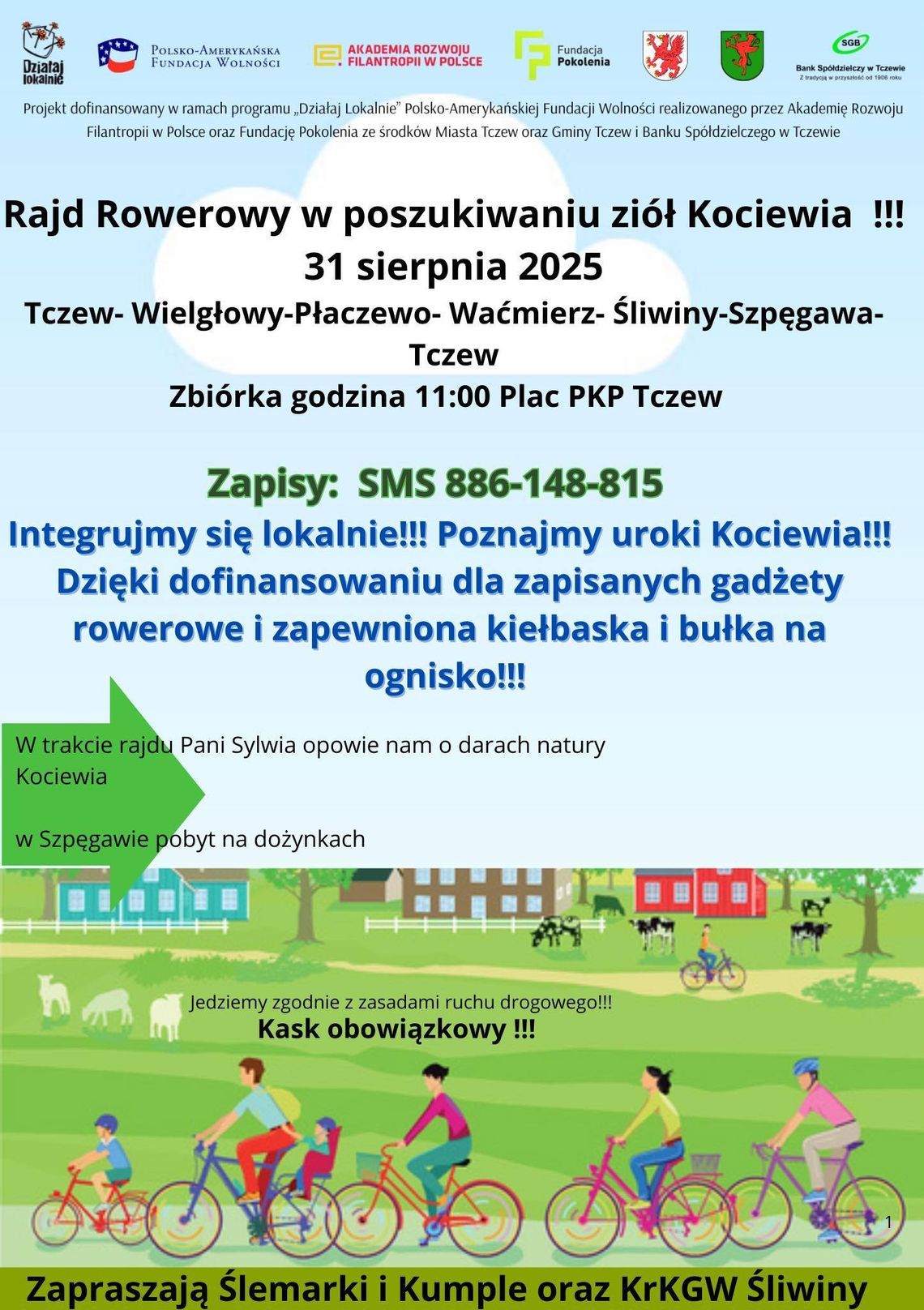 Rajd rowerowy w poszukiwaniu ziół Kociewia Rajd rowerowy w poszukiwaniu ziół Kociewia