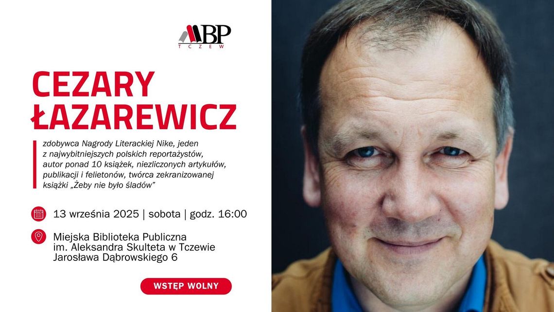 Spotkanie autorskie: Cezary Łazarewicz Spotkanie autorskie: Cezary Łazarewicz