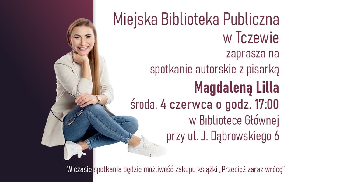 Spotkanie autorskie: Magdalena Lilla Spotkanie autorskie: Magdalena Lilla