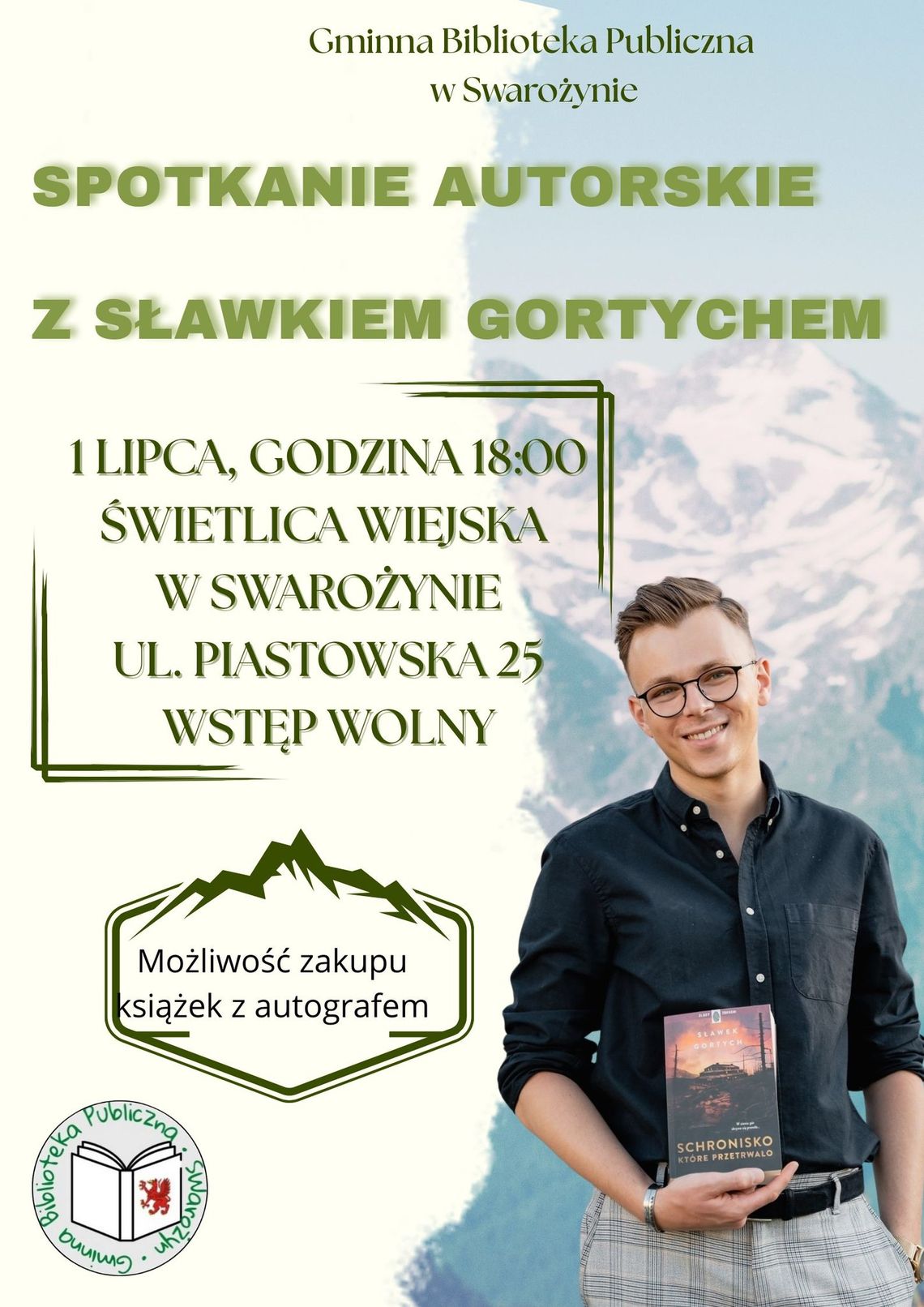 Spotkanie autorskie: Sławek Gortych Spotkanie autorskie: Sławek Gortych