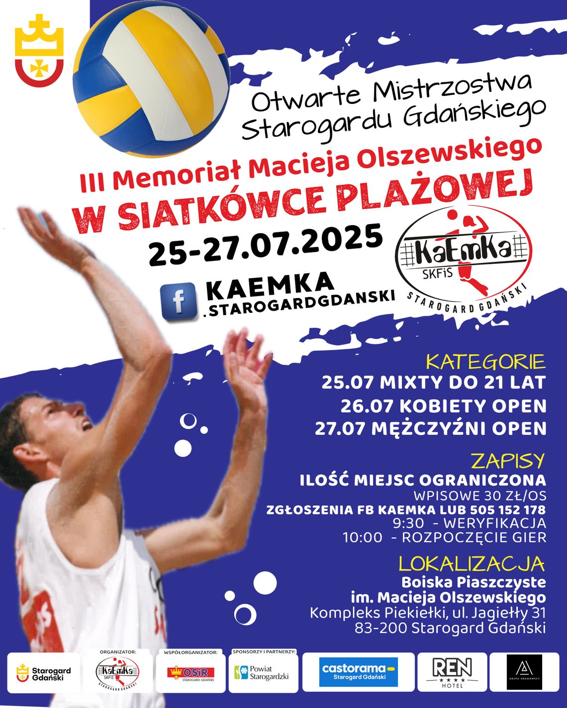 Starogard Gd.: III Memoriał Macieja Olszewskiego w Siatkówce Plażowej Starogard Gd.: III Memoriał Macieja Olszewskiego w Siatkówce Plażowej