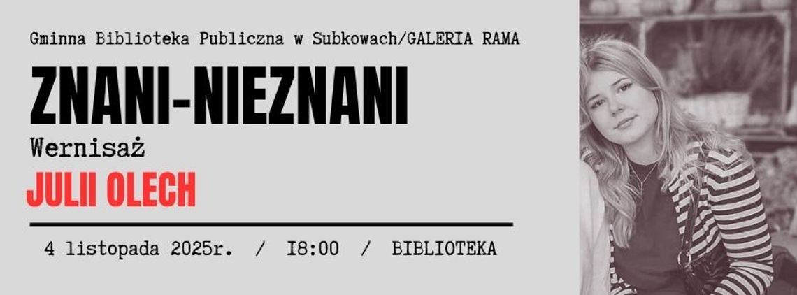 Subkowy: wernisaż Julii Olech Subkowy: wernisaż Julii Olech