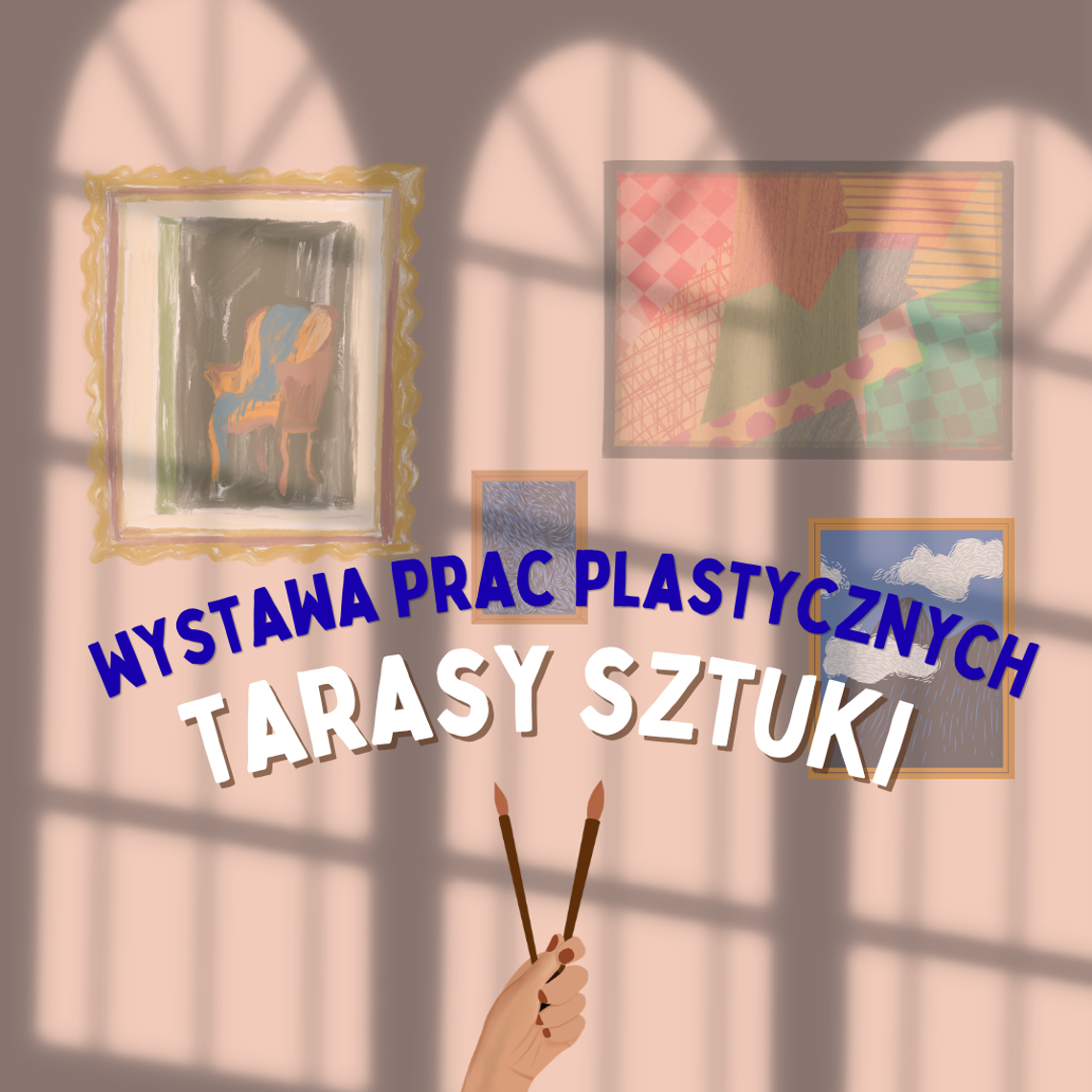 Tarasy sztuki – wernisaż wystawy prac uczestników warsztatów plastycznych