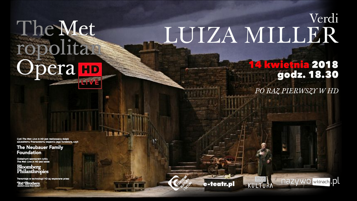 The Metropolitan Opera: Live in HD: Luisa Miller (Verdi)