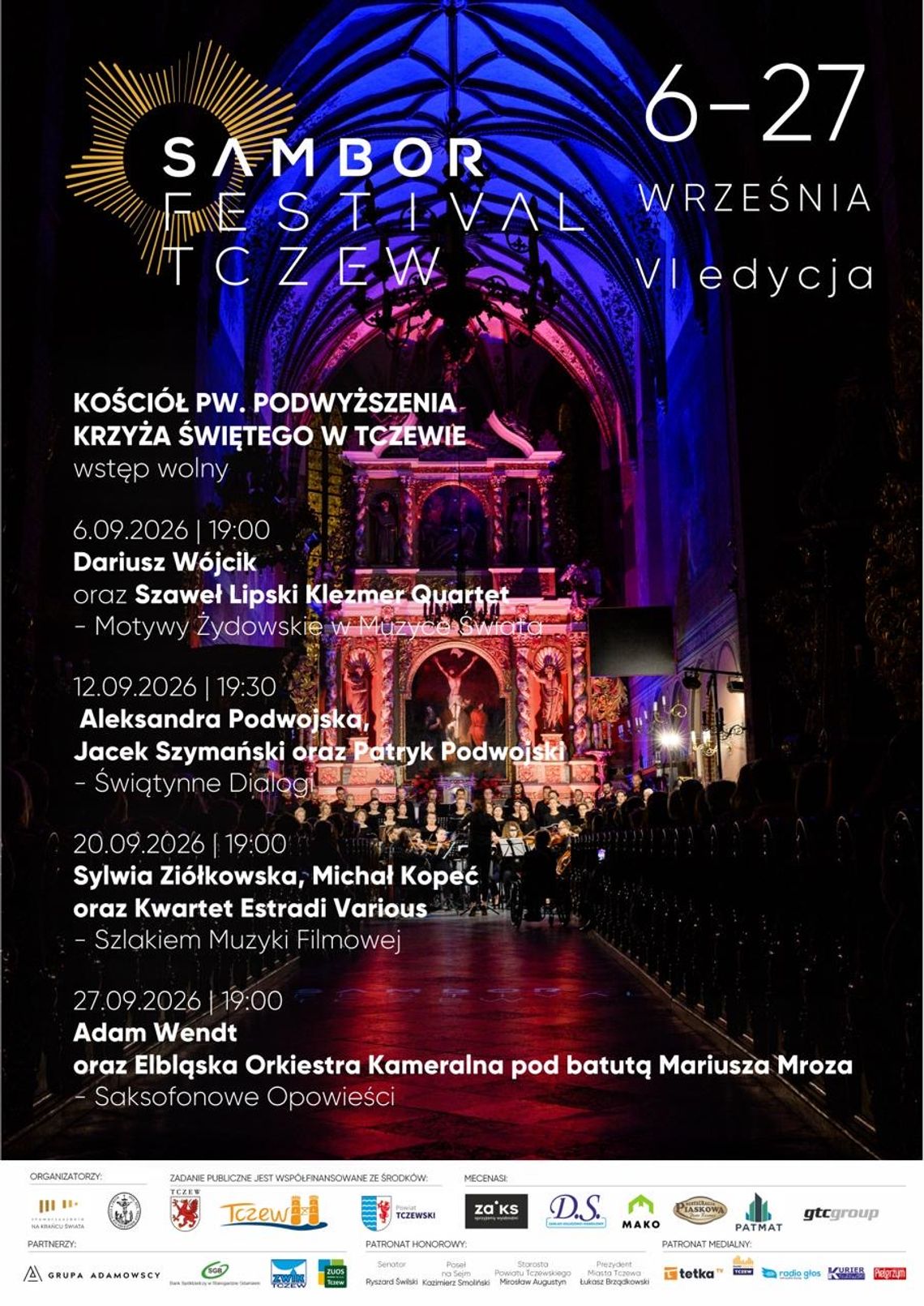 VI Sambor Festival Tczew: „Motywy żydowskie w muzyce świata” - koncert muzyki klezmerskiej VI Sambor Festival Tczew: „Motywy żydowskie w muzyce świata” - koncert muzyki klezmerskiej