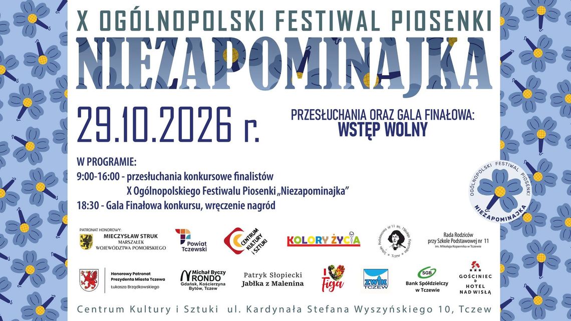 X Ogólnopolski Festiwal Piosenki „Niezapominajka”