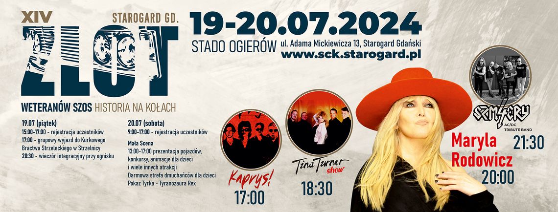 XIV Zlot Weteranów Szos Historia Na Kołach: koncert Maryli Rodowicz XIV Zlot Weteranów Szos Historia Na Kołach: koncert Maryli Rodowicz