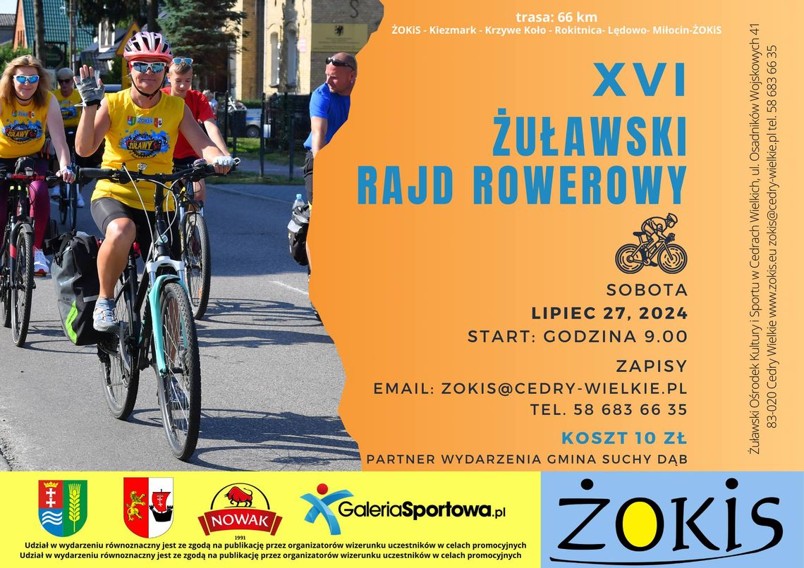 XVI Żuławski Rajd Rowerowy XVI Żuławski Rajd Rowerowy