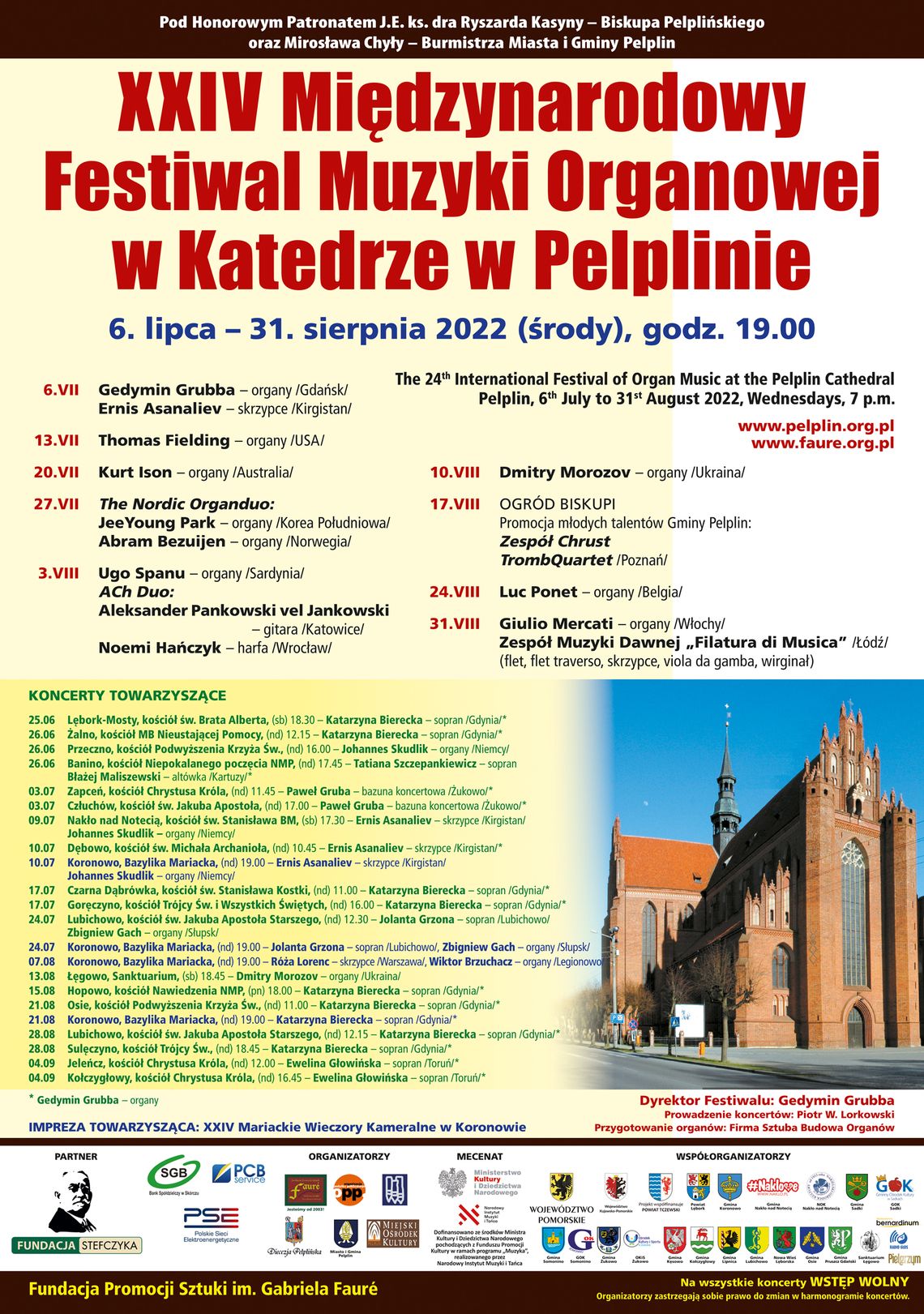 XXIV Międzynarodowy Festiwal Organowy w PELPLINIE