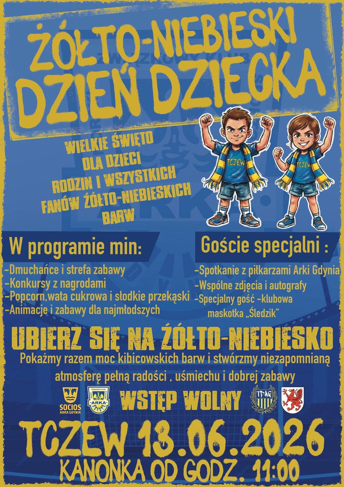 Żółto-niebieski Dzień Dziecka Żółto-niebieski Dzień Dziecka